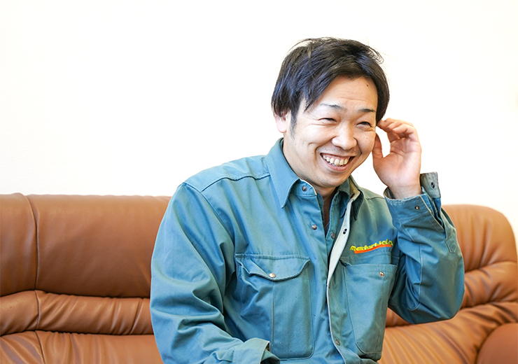 画像:製造部リーダー小島剛也